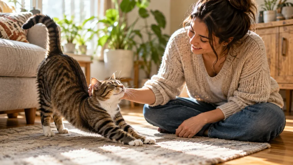 Why Your Cat's Stretch Can Be a Quiet Greeting