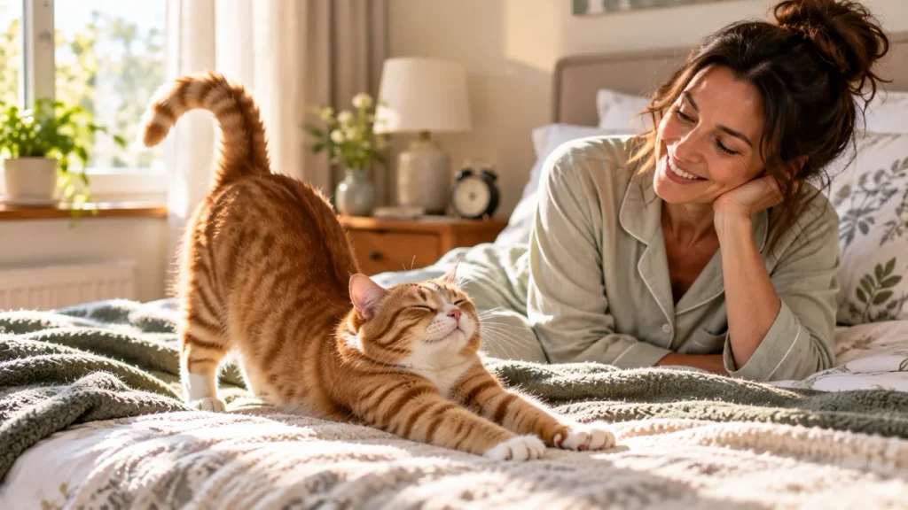 What Your Cat's Morning Stretch Really Means