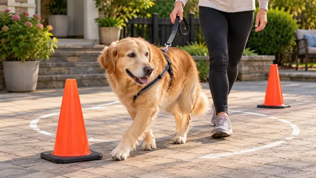 10 TPLO Rehab Exercises You Can Do at Home (By Recovery Week) 7 Wide Figure Eight Walks to Improve Turning in Weeks 5 to 8