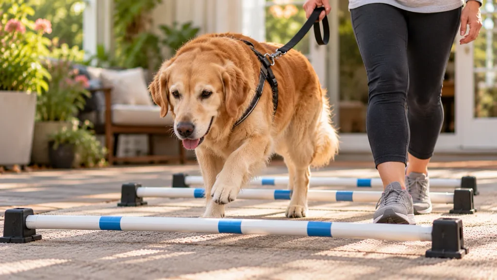 10 TPLO Rehab Exercises You Can Do at Home (By Recovery Week) 8 Low Ground Poles to Improve Paw Placement in Weeks 8 to 12