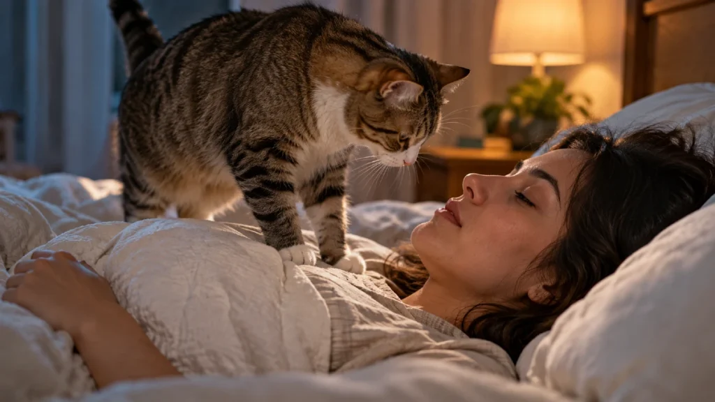 If Your Cat Walks On You at Night, They’re Trying To Tell You This… 2 Is Your Cat Checking Whether You're Still Alive?