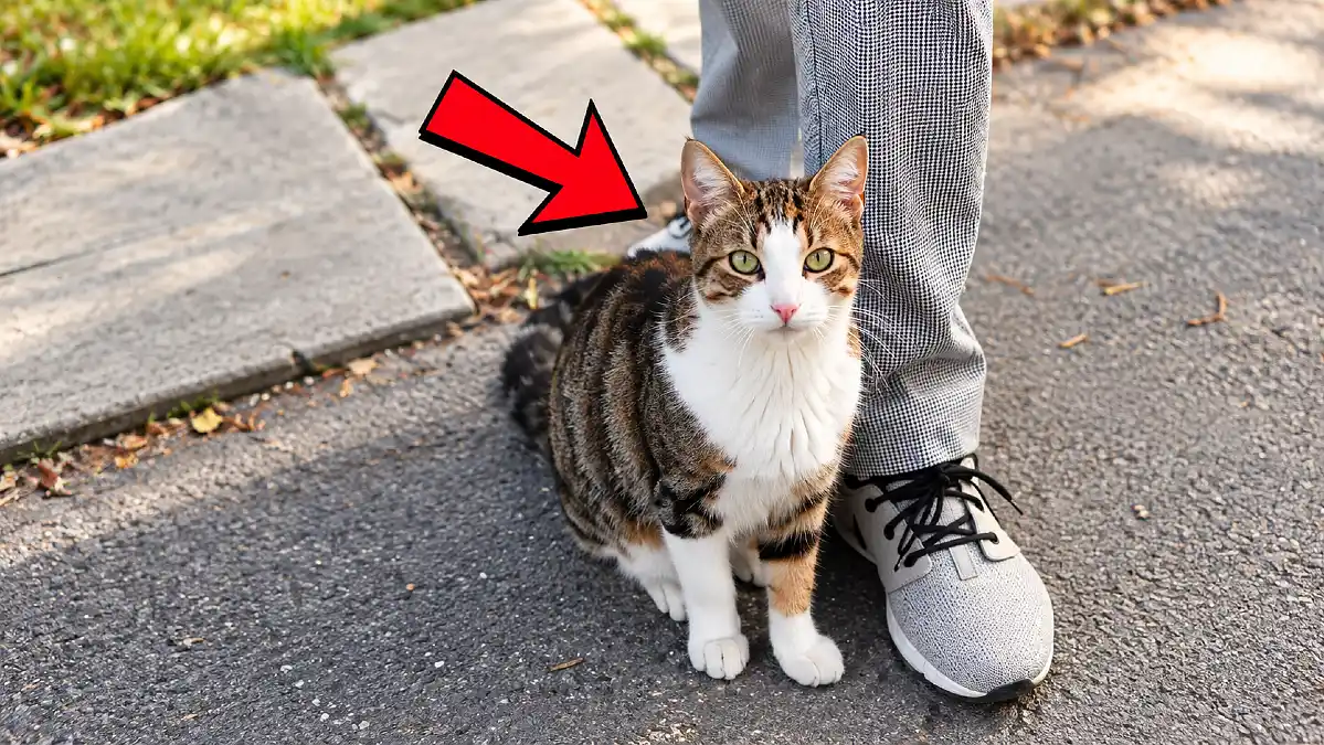 If Your Cat Blocks Your Path, This Is What It Means 1 If Your Cat Blocks Your Path, This Is What It Means