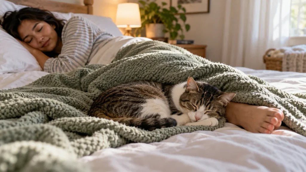 SHOCKING: Does Your Cat Sleep at Your Feet? Here's What It Means 2 Cat