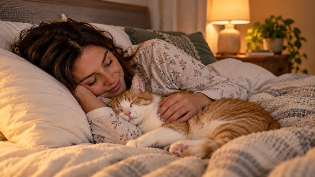 If Your Cat Jumps on Your Bed at Night, Here Is Why 4 Cat