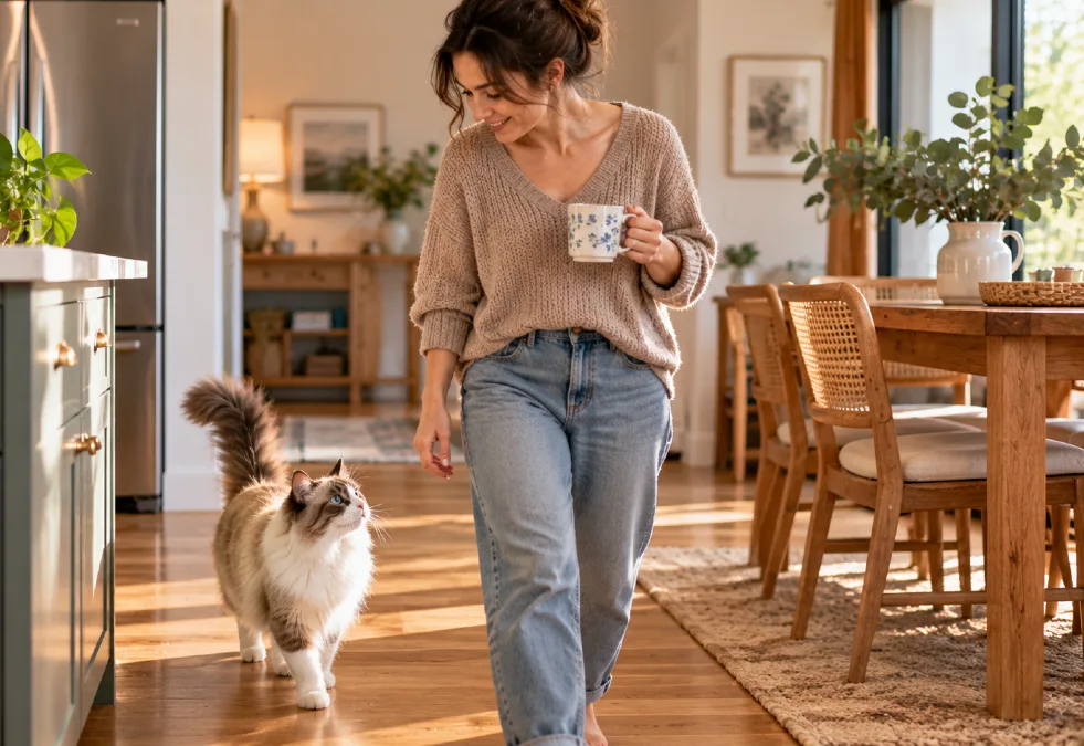 Why Your Cat Stays Near You Without Touching You 6 Cat