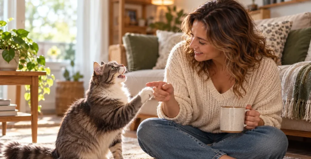 12 Mind-Blowing Signs Your Cat Is a Genius 4 Your Cat Has Learned How to Communicate With You