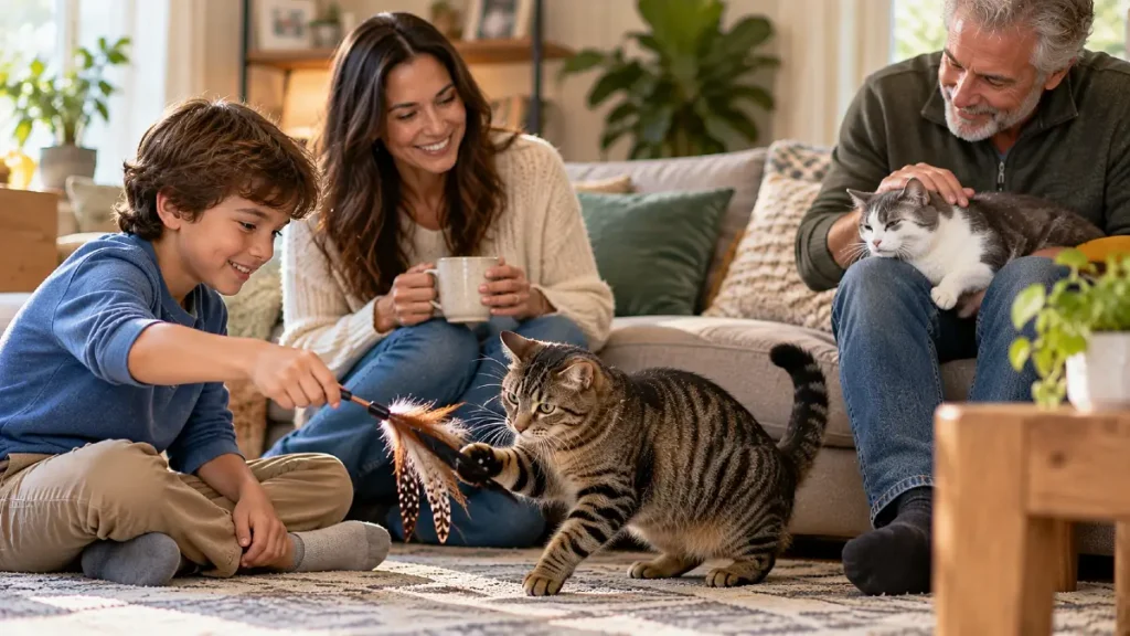 12 Mind-Blowing Signs Your Cat Is a Genius 11 Your Cat Builds Different Relationships With Different People