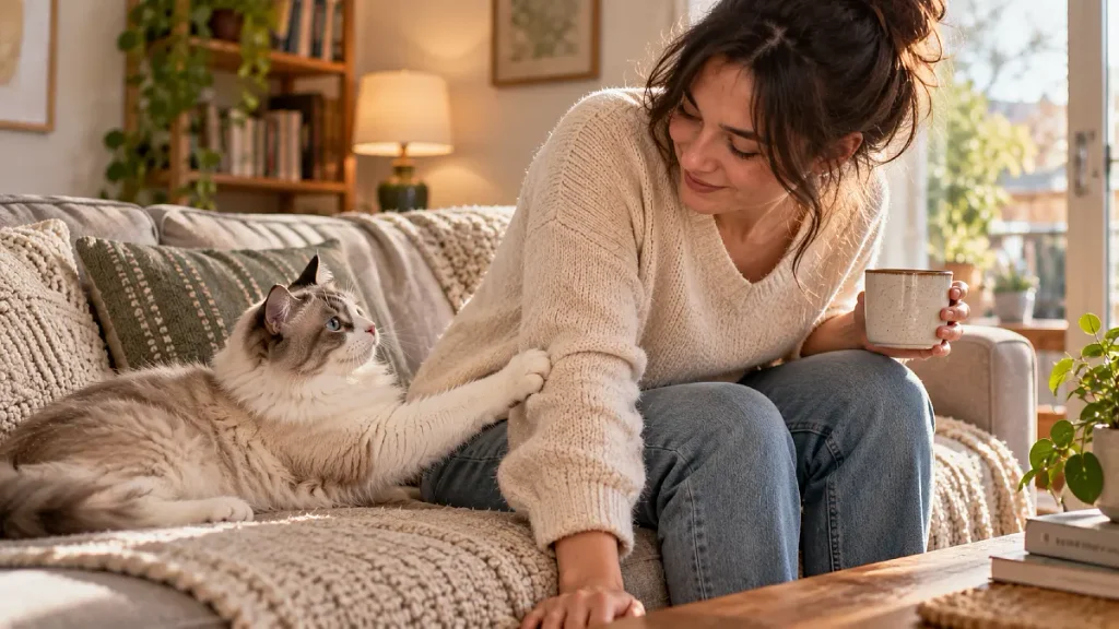 Your Cat Might Want You to Stay a Little Longer