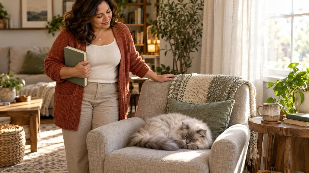 13 Heartbreaking Ways Your Cat Shows They've Missed You - Even If You Think They Didn't 7 Your Cat Takes Over Your Favorite Sleeping Spot