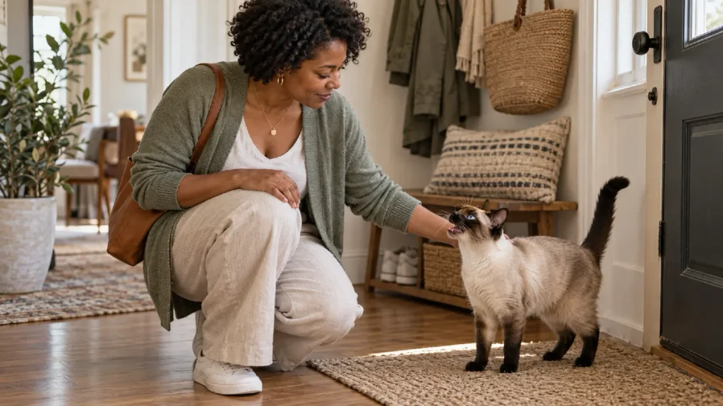 7 Signs Your Cat Is Closing Off From You Without You Even Realizing It 3 Your Cat Starts Meowing More, Especially When You're Away