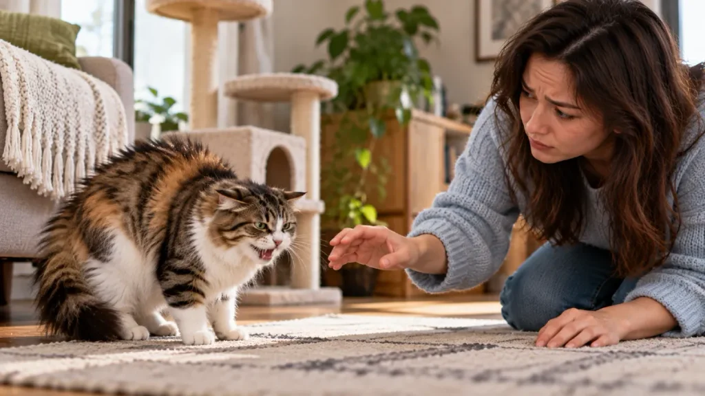 7 Signs Your Cat Is Closing Off From You Without You Even Realizing It 7 Your Cat Becomes More Sensitive, Irritable, or Aggressive