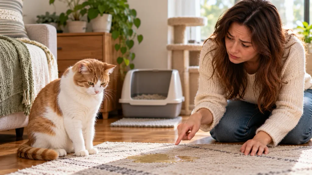 7 Signs Your Cat Is Closing Off From You Without You Even Realizing It 8 Your Cat Starts Having Accidents Outside the Litter Box