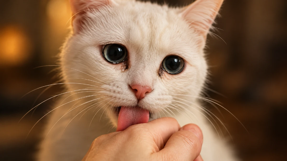 If Your Cat Licks You, This Is What They’re Secretly Trying to Tell You