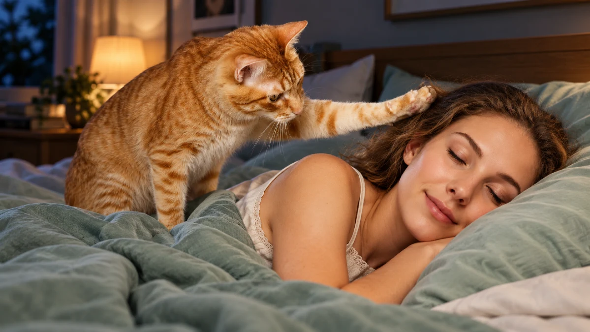The One Strange Thing Your Cat Does Every Night While You Sleep